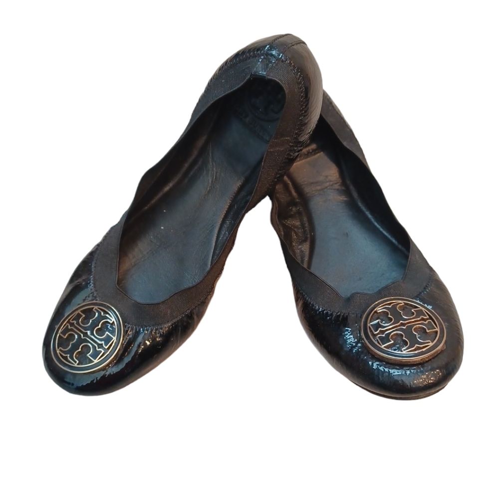 TORY BURCH PATENT LEATHER BALLET FLATS